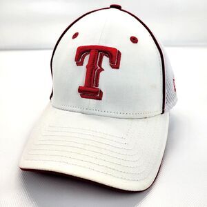 Rare Exclusive Texas Rangers Neo White Red New Era 39Thirty Flex Hat Cap SM-MED
